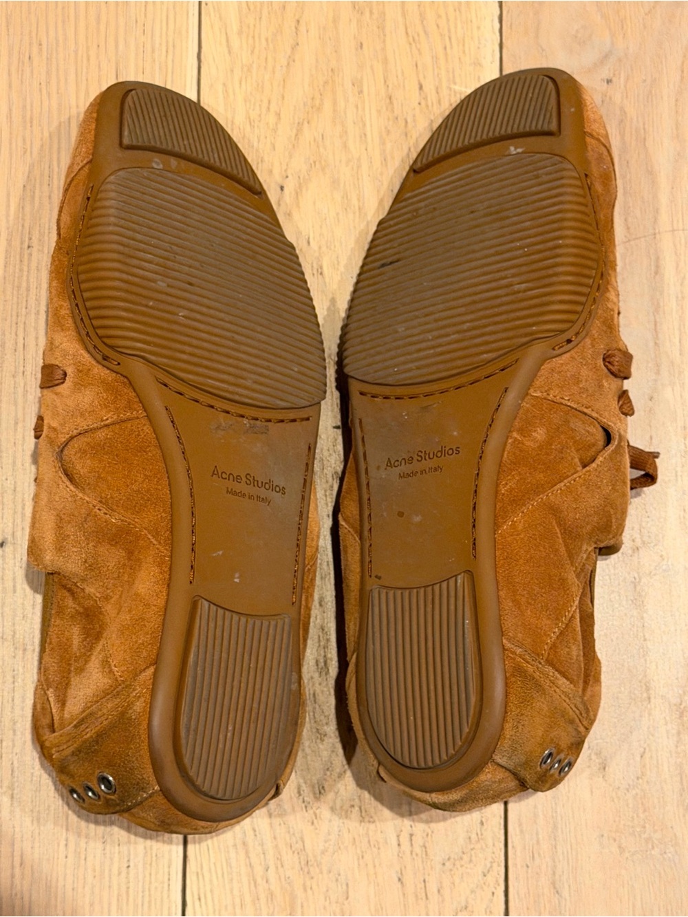 Acne Studios Men's Brown Suede Sneakers - Picture 6 of 6